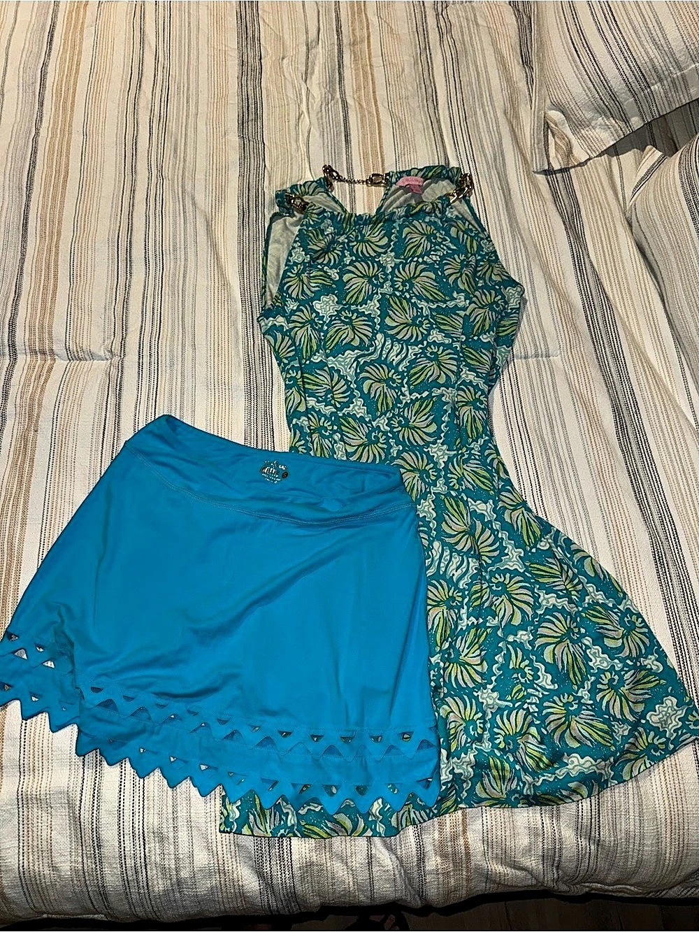 Lilly Pulitzer Floral dress bundle with skort small